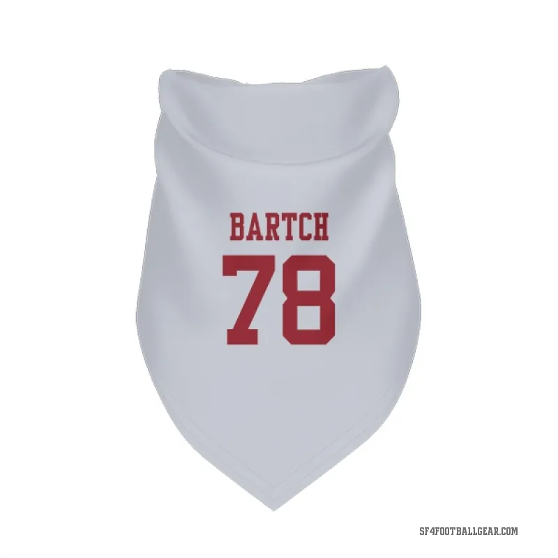 Ben Bartch  White San Francisco 49ers  Cat & Dog Pet Bandana