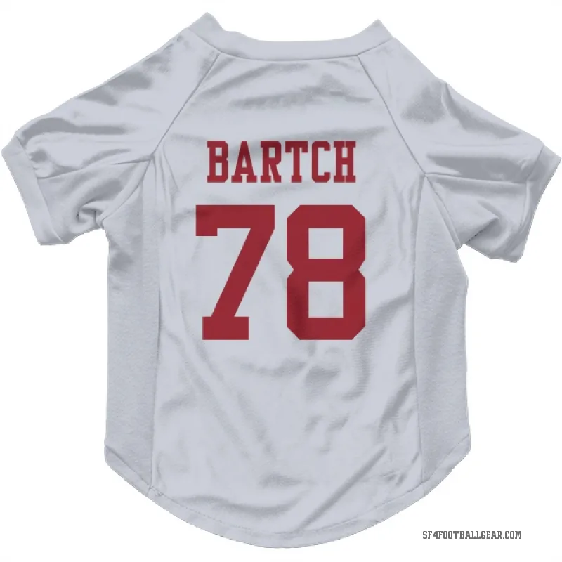 Ben Bartch  White San Francisco 49ers  Cat & Dog Pet Jersey