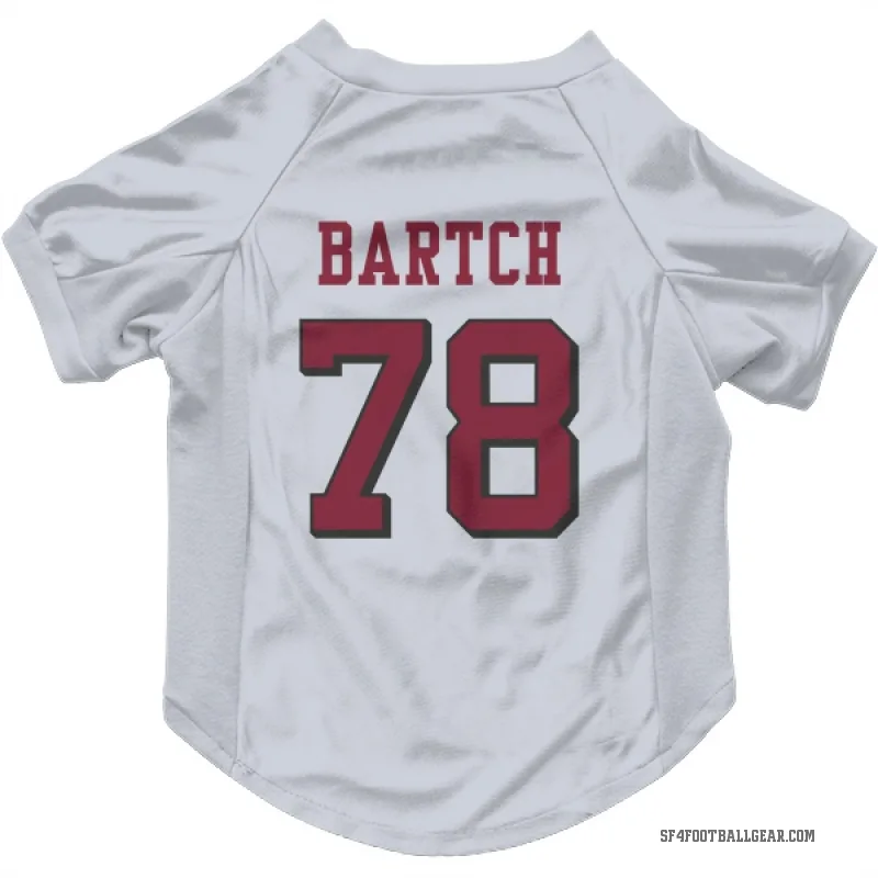 Ben Bartch  White San Francisco 49ers  Rush Cat & Dog Pet Jersey