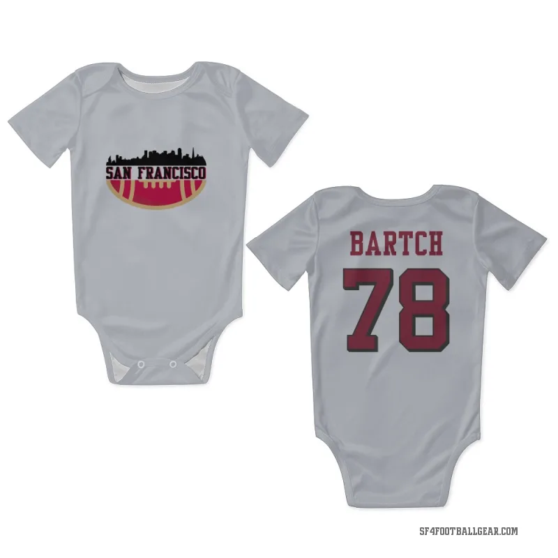 Ben Bartch  White San Francisco 49ers  Rush Newborn & Infant Bodysuit