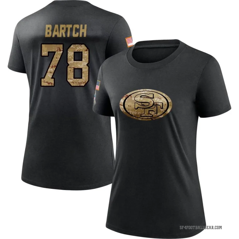 Ben Bartch Women's Black San Francisco 49ers 2020 Salute To Service Performance T-Shirt