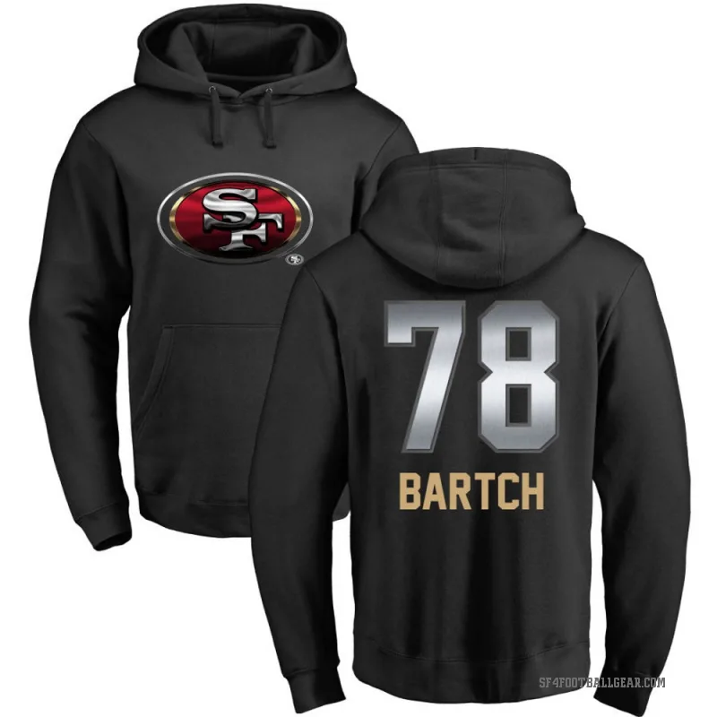 Ben Bartch Youth Black San Francisco 49ers Midnight Mascot Pullover Hoodie