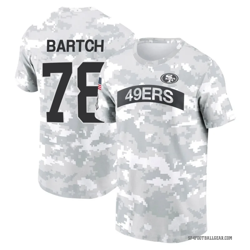 Ben Bartch Youth Camo San Francisco 49ers Arctic 2024 Salute to Service Performance T-Shirt
