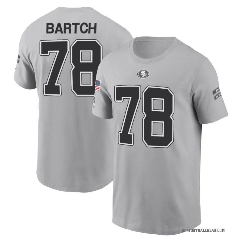 Ben Bartch Youth Gray San Francisco 49ers 2024 Salute to Service T-Shirt