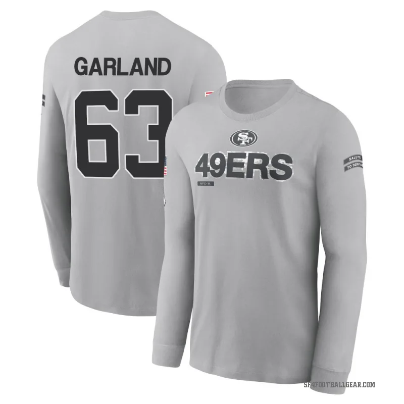 Ben Garland Men's Gray San Francisco 49ers 2024 Salute to Service Long Sleeve T-Shirt