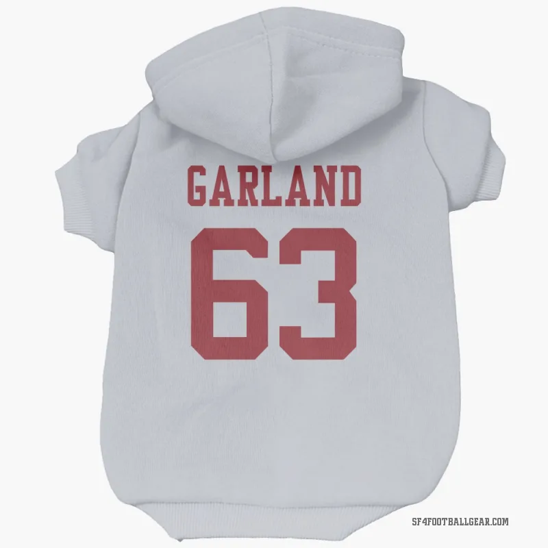 Ben Garland  White San Francisco 49ers  Cat & Dog Pet Hoodie