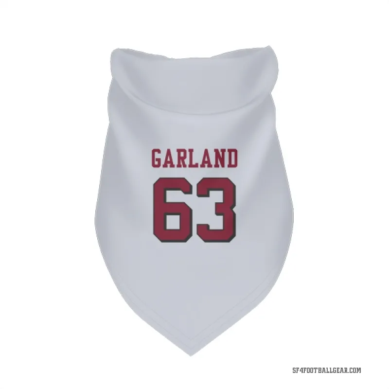 Ben Garland  White San Francisco 49ers  Rush Cat & Dog Pet Bandana