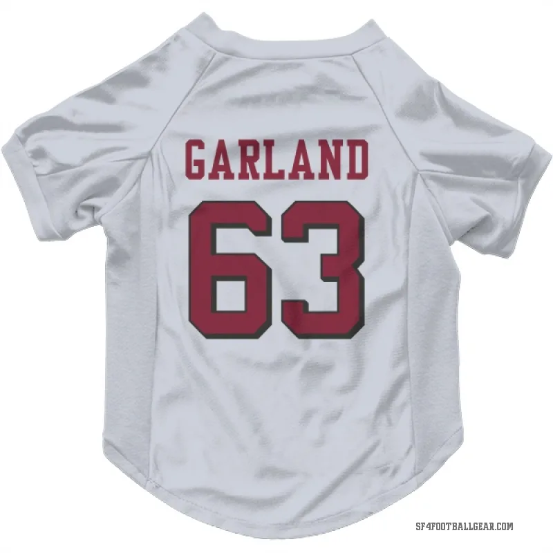 Ben Garland  White San Francisco 49ers  Rush Cat & Dog Pet Jersey