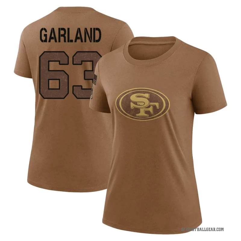 Ben Garland Women's Brown San Francisco 49ers 2023 Salute To Service Performance T-Shirt
