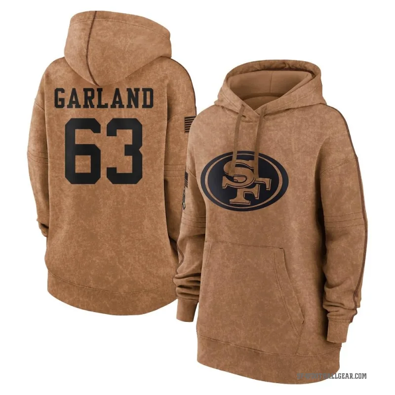 Ben Garland Women's Brown San Francisco 49ers 2023 Salute To Service Pullover Hoodie
