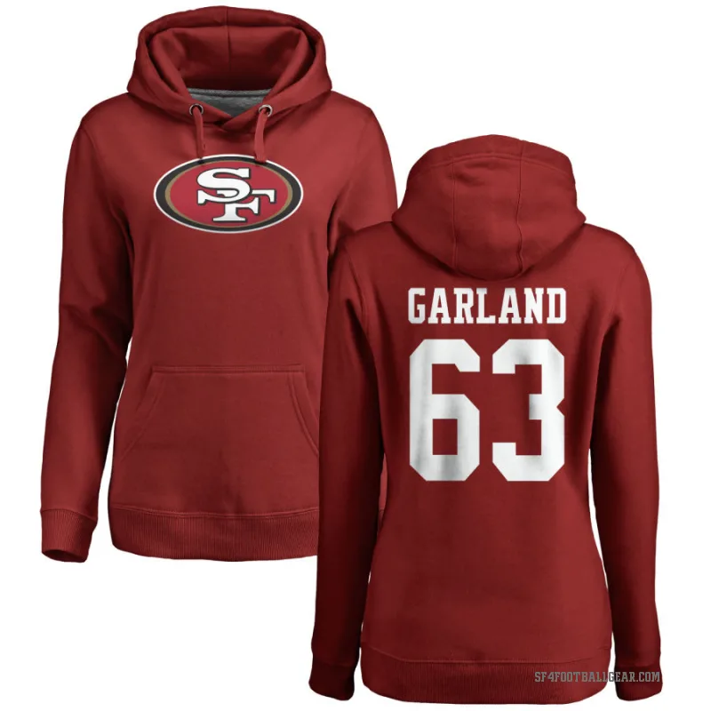 Ben Garland Women's Red San Francisco 49ers Pro Line Logo Pullover Hoodie