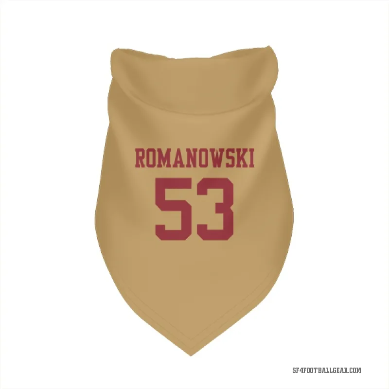 Bill Romanowski  Gold San Francisco 49ers  Cat & Dog Pet Bandana