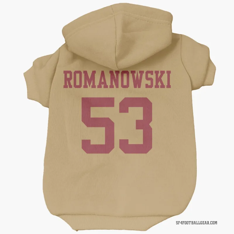 Bill Romanowski  Gold San Francisco 49ers  Cat & Dog Pet Hoodie