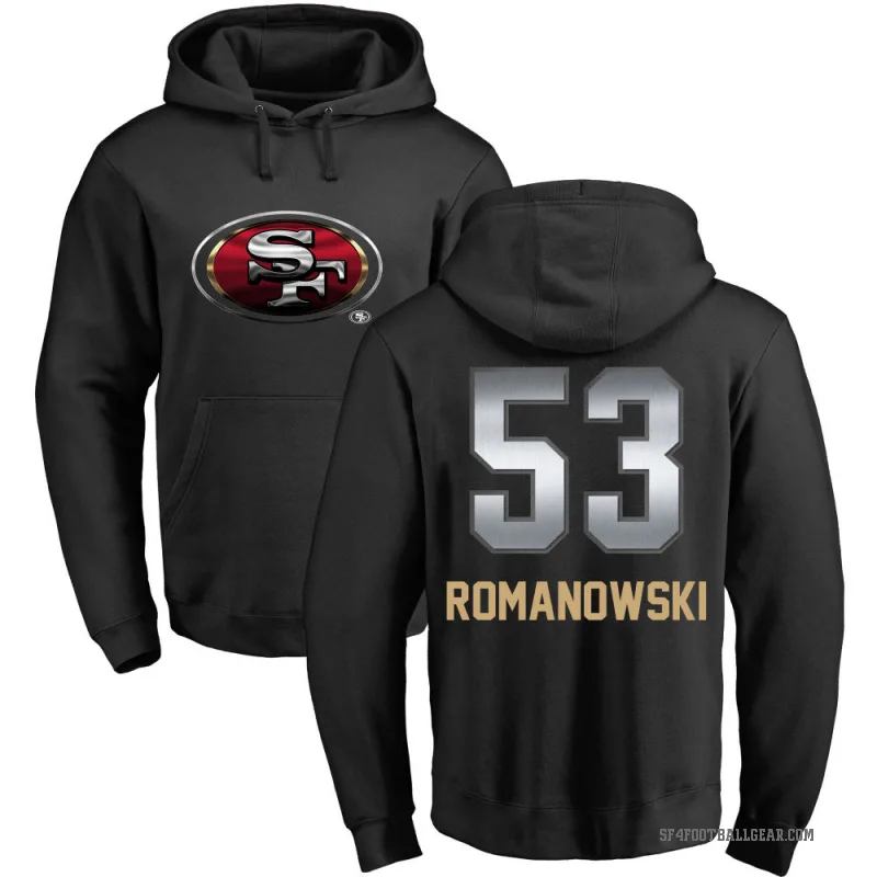 Bill Romanowski Men's Black San Francisco 49ers Midnight Mascot Pullover Hoodie