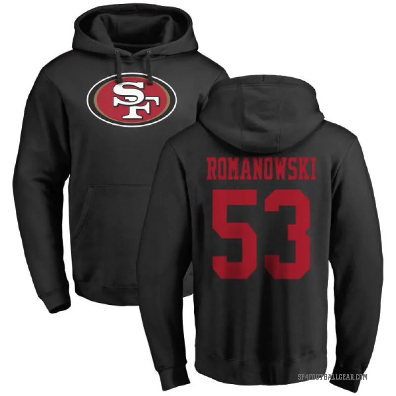Bill Romanowski Men's Black San Francisco 49ers Pro Line Logo Pullover Hoodie