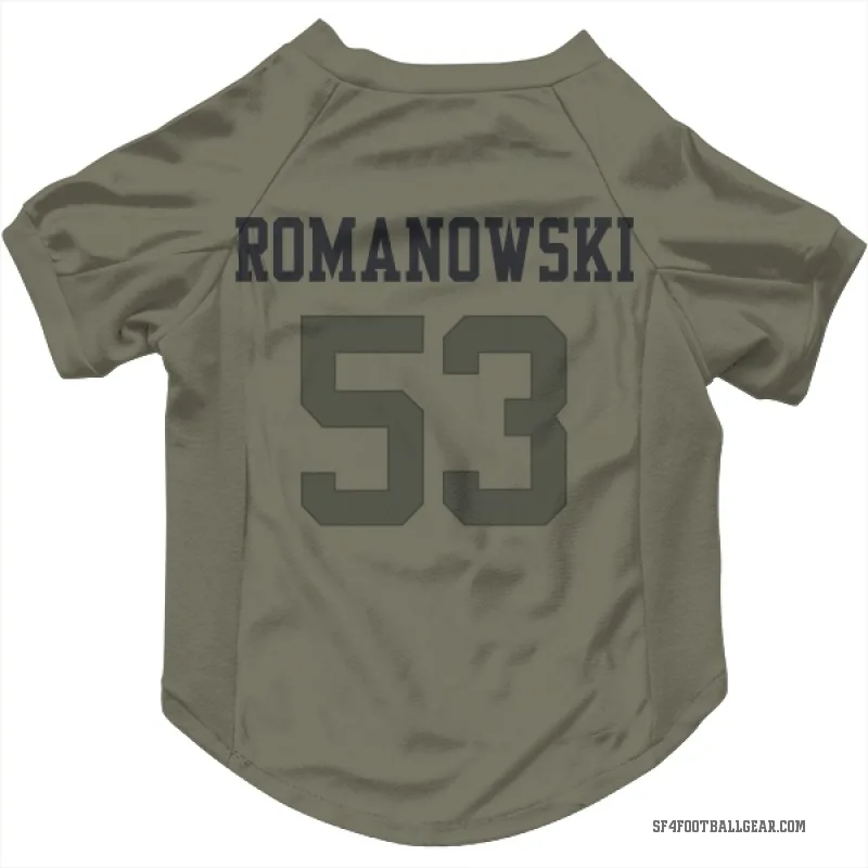 Bill Romanowski  Olive San Francisco 49ers  Cat & Dog Pet Jersey