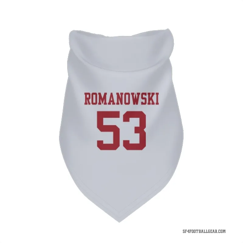 Bill Romanowski  White San Francisco 49ers  Cat & Dog Pet Bandana