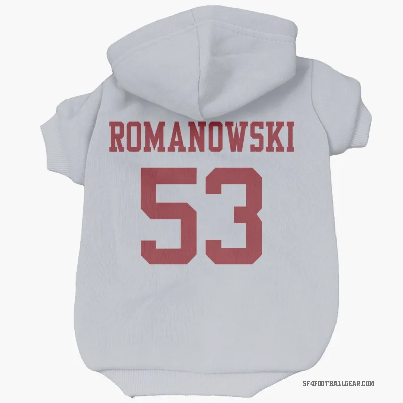 Bill Romanowski  White San Francisco 49ers  Cat & Dog Pet Hoodie