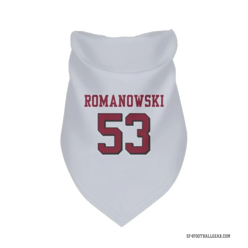 Bill Romanowski  White San Francisco 49ers  Rush Cat & Dog Pet Bandana