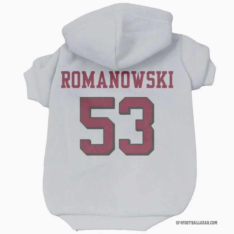 Bill Romanowski  White San Francisco 49ers  Rush Cat & Dog Pet Hoodie