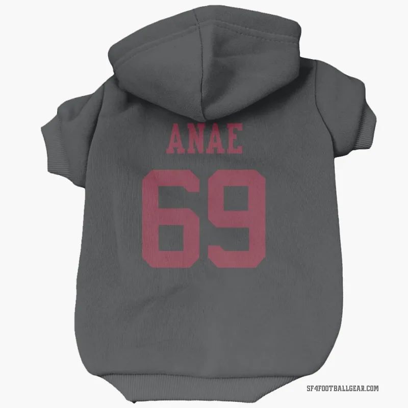 Bradlee Anae  Black San Francisco 49ers  Cat & Dog Pet Hoodie