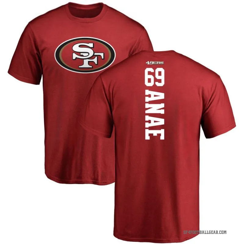 Bradlee Anae Men's Red San Francisco 49ers Backer T-Shirt -