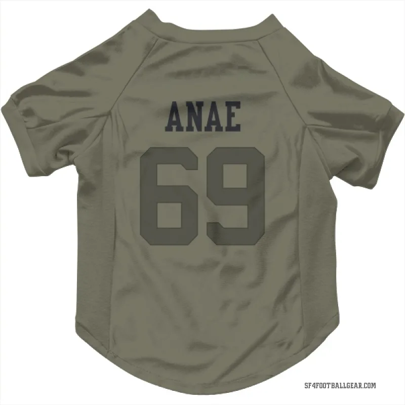 Bradlee Anae  Olive San Francisco 49ers  Cat & Dog Pet Jersey
