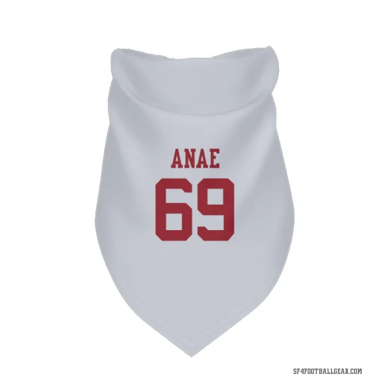 Bradlee Anae  White San Francisco 49ers  Cat & Dog Pet Bandana