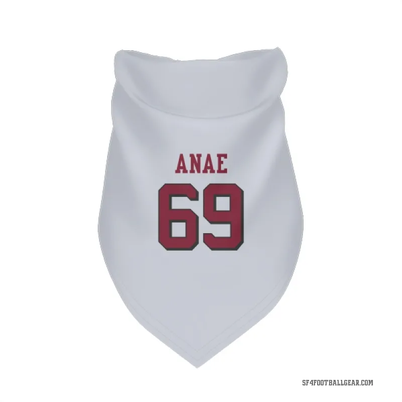 Bradlee Anae  White San Francisco 49ers  Rush Cat & Dog Pet Bandana