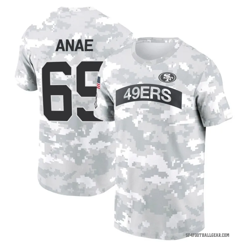 Bradlee Anae Youth Camo San Francisco 49ers Arctic 2024 Salute to Service Performance T-Shirt