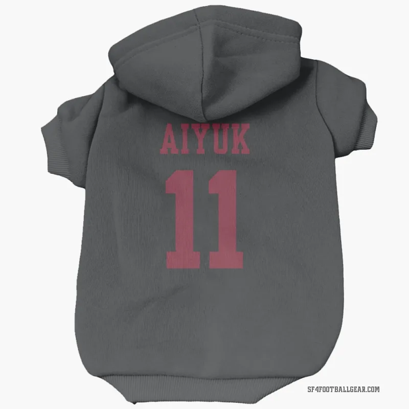 Brandon Aiyuk  Black San Francisco 49ers  Cat & Dog Pet Hoodie