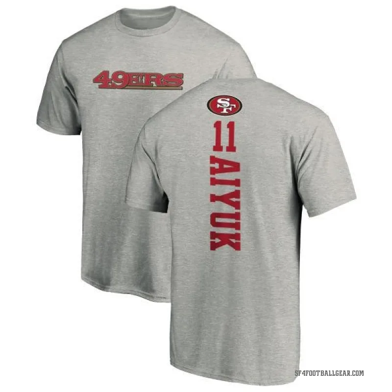 Brandon Aiyuk Men's Ash San Francisco 49ers Backer T-Shirt -