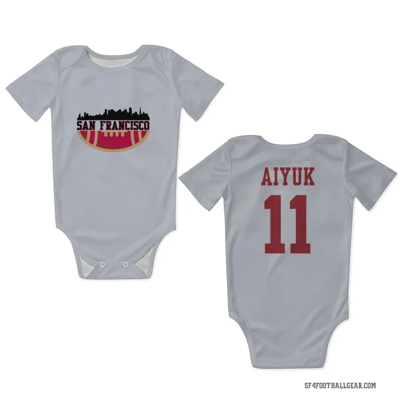 Brandon Aiyuk  White San Francisco 49ers  Newborn & Infant Bodysuit
