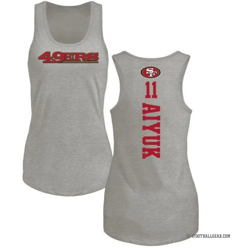 Brandon Aiyuk Women's Ash San Francisco 49ers Backer Tank Top -