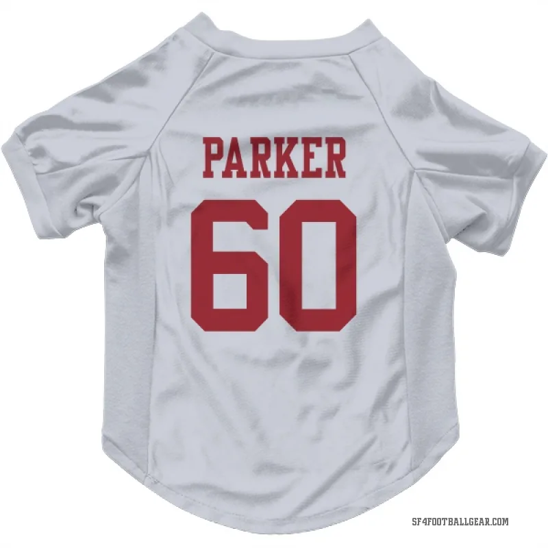 Brandon Parker  White San Francisco 49ers  Cat & Dog Pet Jersey
