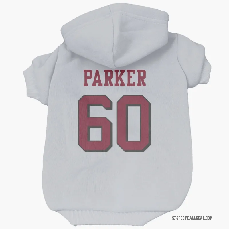 Brandon Parker  White San Francisco 49ers  Rush Cat & Dog Pet Hoodie
