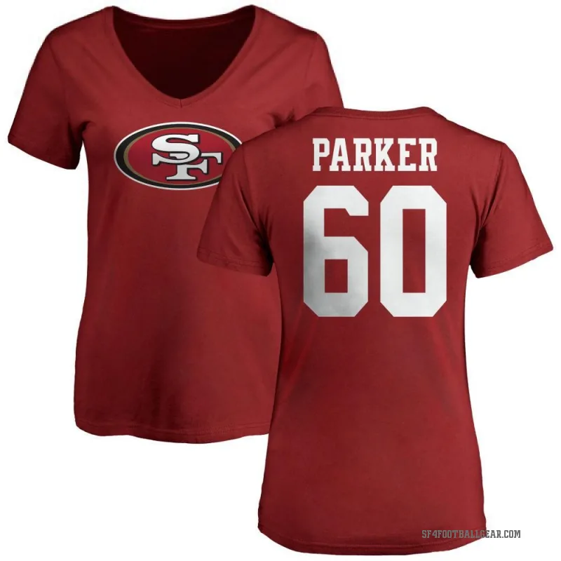 Brandon Parker Women's Red San Francisco 49ers Logo Slim Fit T-Shirt -