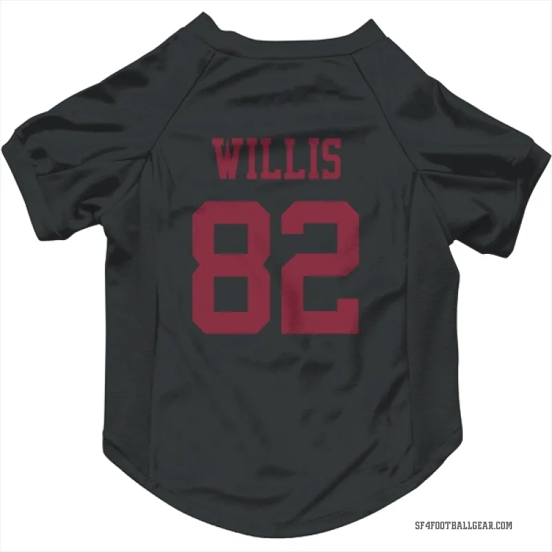 Brayden Willis  Black San Francisco 49ers  Cat & Dog Pet Jersey