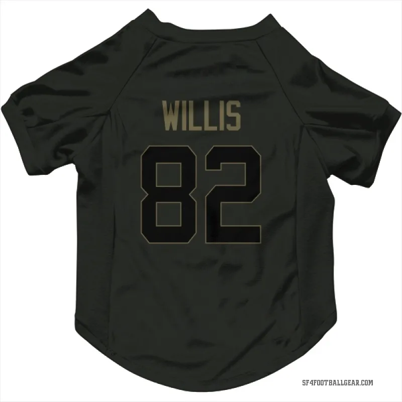 Brayden Willis  Black San Francisco 49ers  Service Cat & Dog Pet Jersey