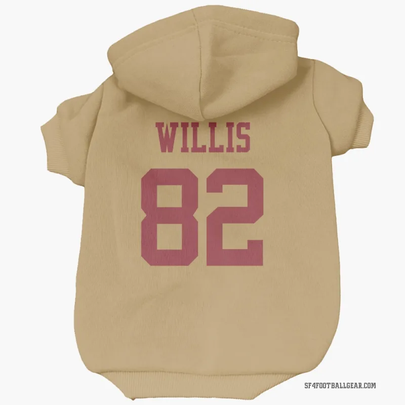 Brayden Willis  Gold San Francisco 49ers  Cat & Dog Pet Hoodie