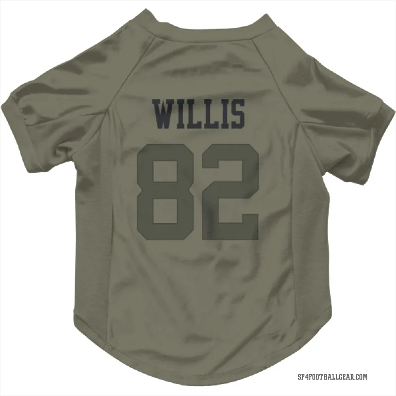 Brayden Willis  Olive San Francisco 49ers  Cat & Dog Pet Jersey