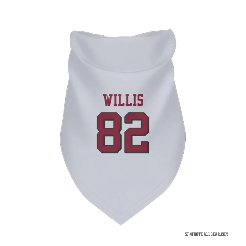 Brayden Willis  White San Francisco 49ers  Rush Cat & Dog Pet Bandana