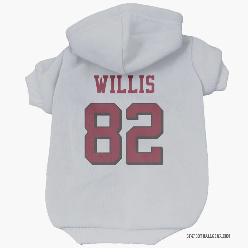 Brayden Willis  White San Francisco 49ers  Rush Cat & Dog Pet Hoodie