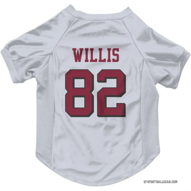 Brayden Willis  White San Francisco 49ers  Rush Cat & Dog Pet Jersey