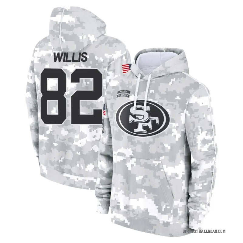 Brayden Willis Youth Camo San Francisco 49ers Arctic 2024 Salute to Service Club Fleece Pullover Hoodie