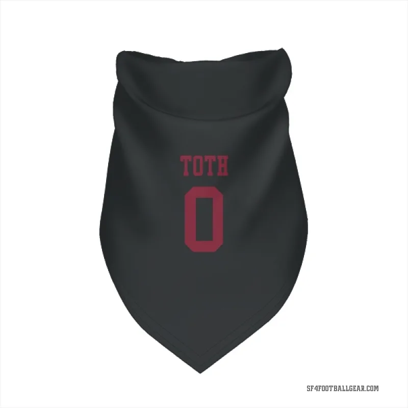 Brett Toth  Black San Francisco 49ers  Cat & Dog Pet Bandana