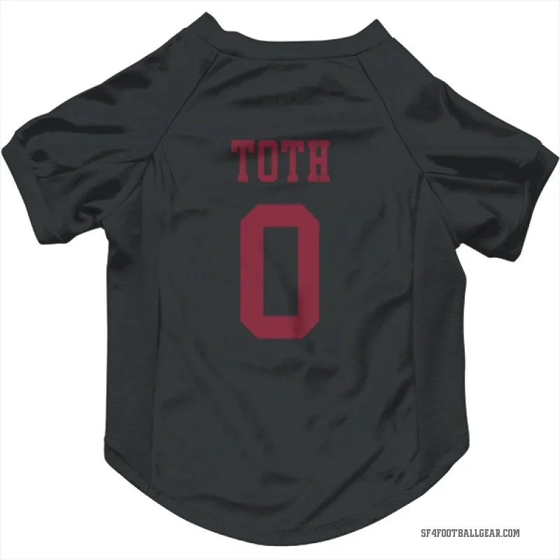 Brett Toth  Black San Francisco 49ers  Cat & Dog Pet Jersey