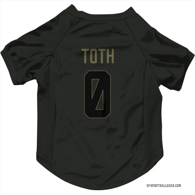 Brett Toth  Black San Francisco 49ers  Service Cat & Dog Pet Jersey