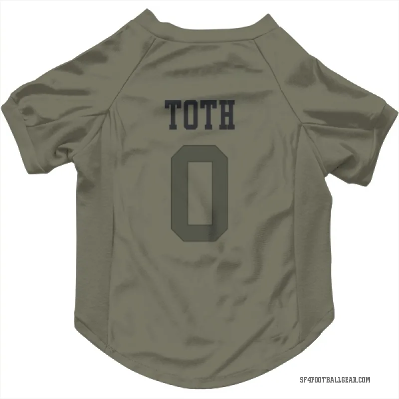 Brett Toth  Olive San Francisco 49ers  Cat & Dog Pet Jersey