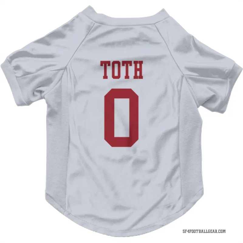 Brett Toth  White San Francisco 49ers  Cat & Dog Pet Jersey
